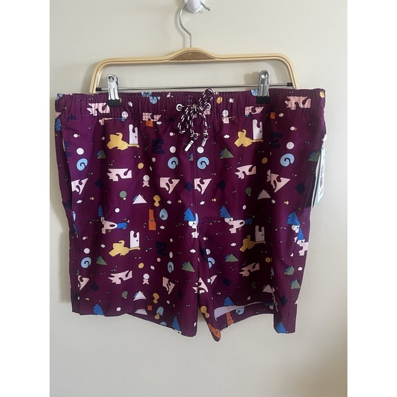Original Penguin by Munsingwear Purple Retro Swim Trunks - Size XL‎ NWT spring - Picture 1 of 12